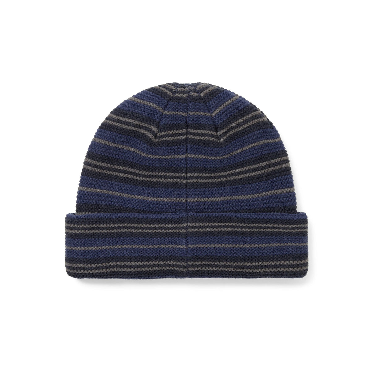 Striped Knit Beanie - Blue