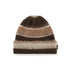 Striped Mohair Beanie - Brown