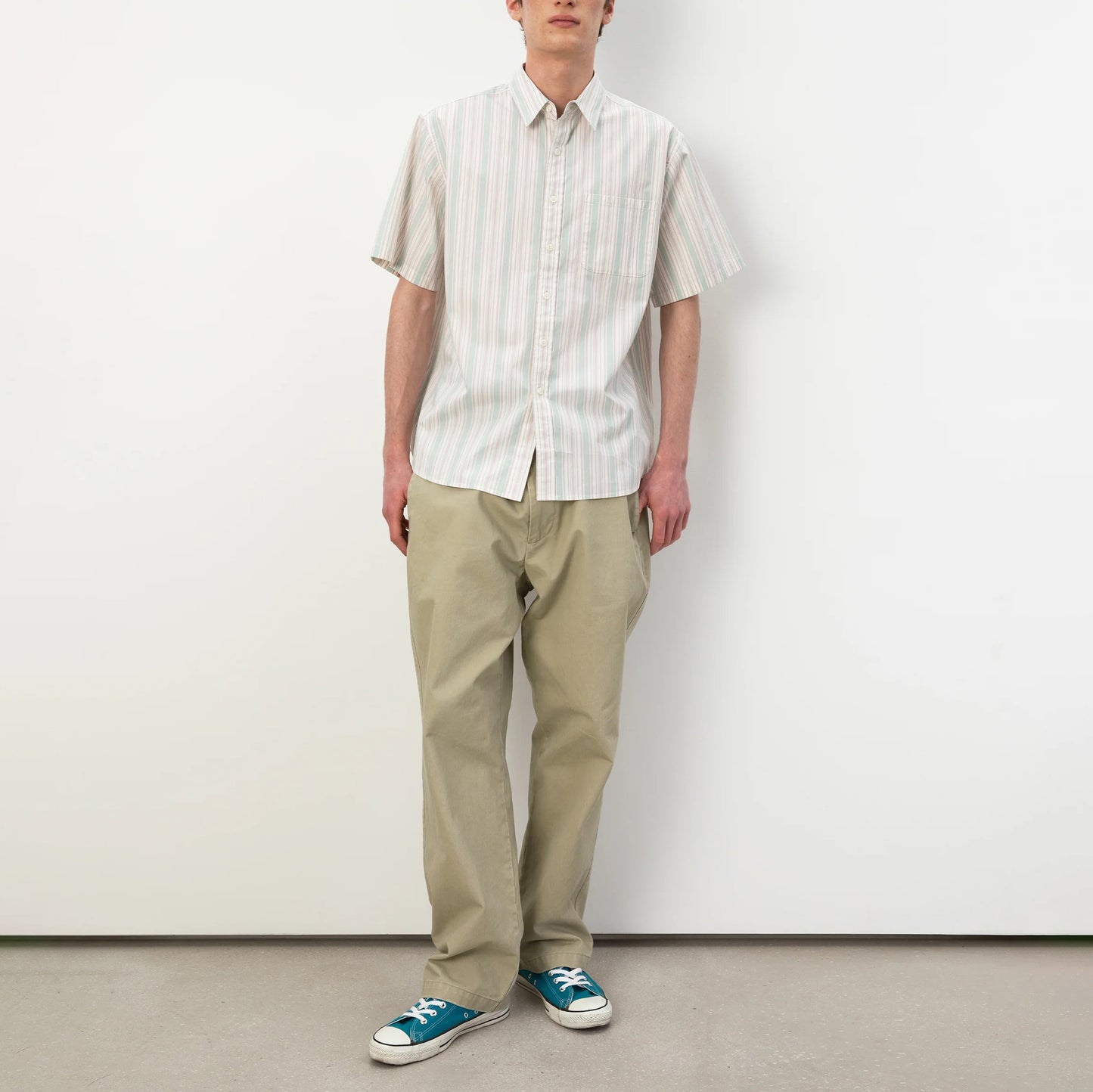 Striped S/S Shirt - Green