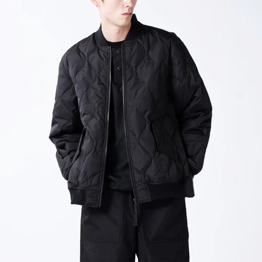 Military MA-1 Down Jacket (Hard Shell) - Black