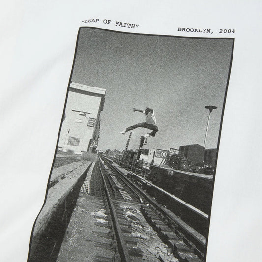 Taking The Leap SS Tee - White