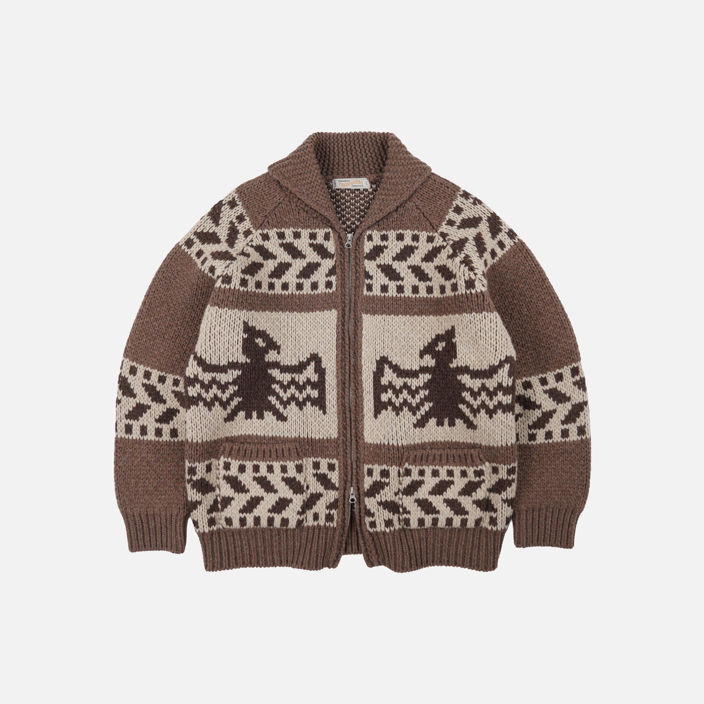 Thunderbird Heavy Cowichan Jacket - Mocha