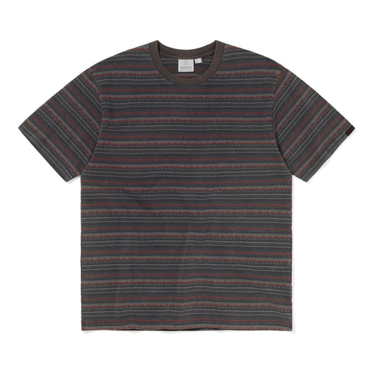 TNT X Gramicci Faded Striped Tee - Charcoal