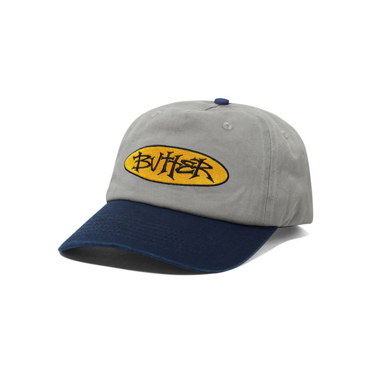 Tide 5 Panel Cap - Washed Grey / Navy