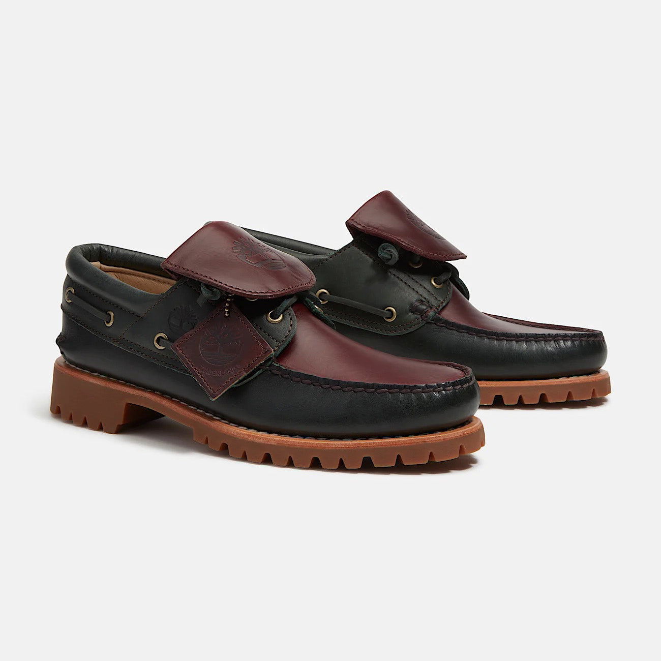 Authentic Flip Tongue Boat Shoe - Dark Green
