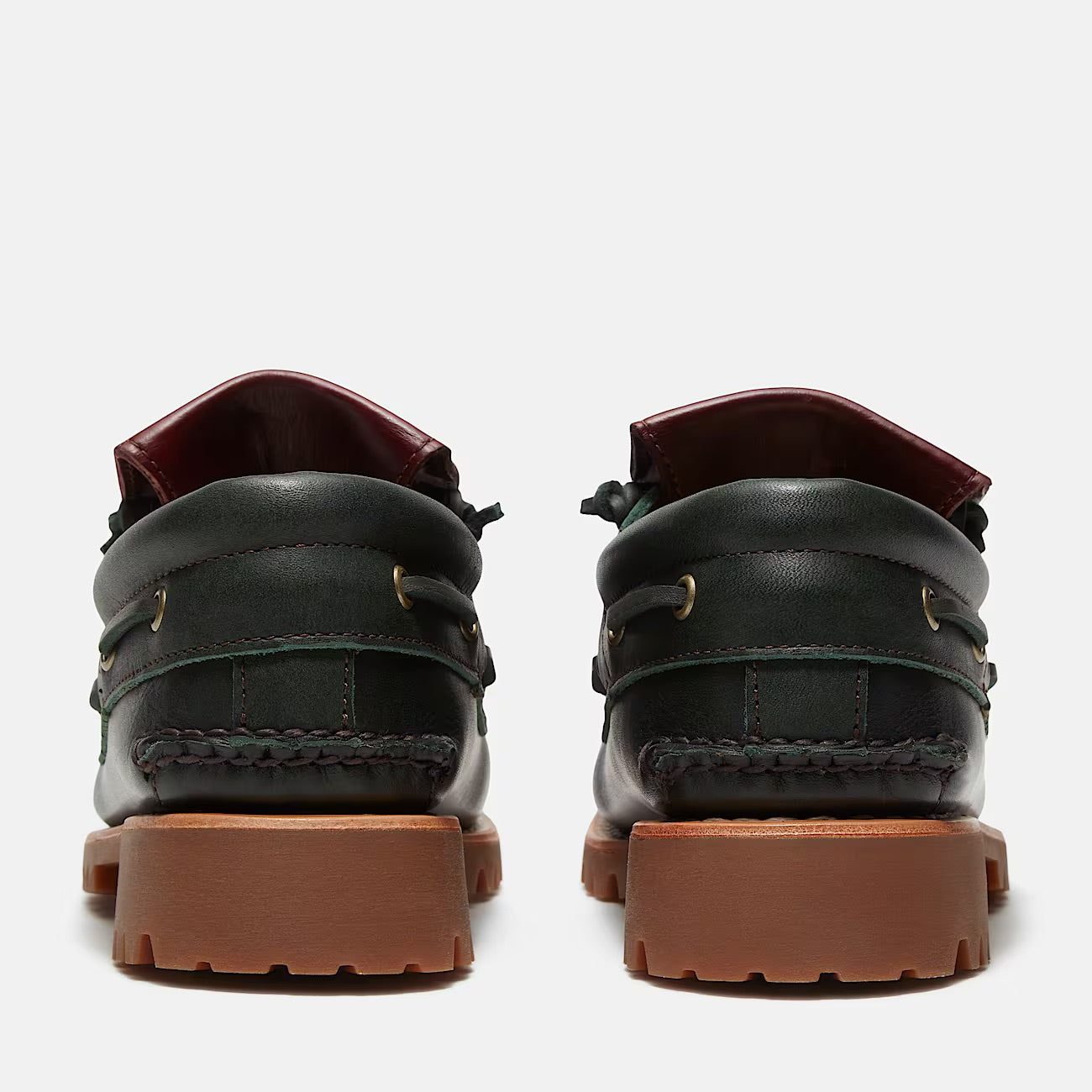 Authentic Flip Tongue Boat Shoe - Dark Green