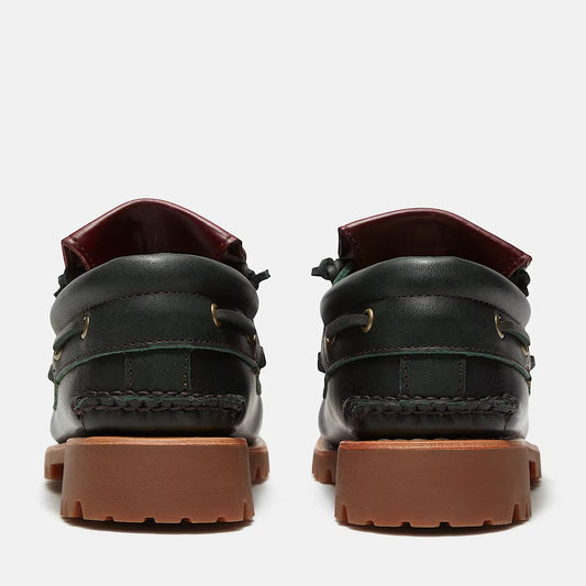 Authentic Flip Tongue Boat Shoe - Dark Green