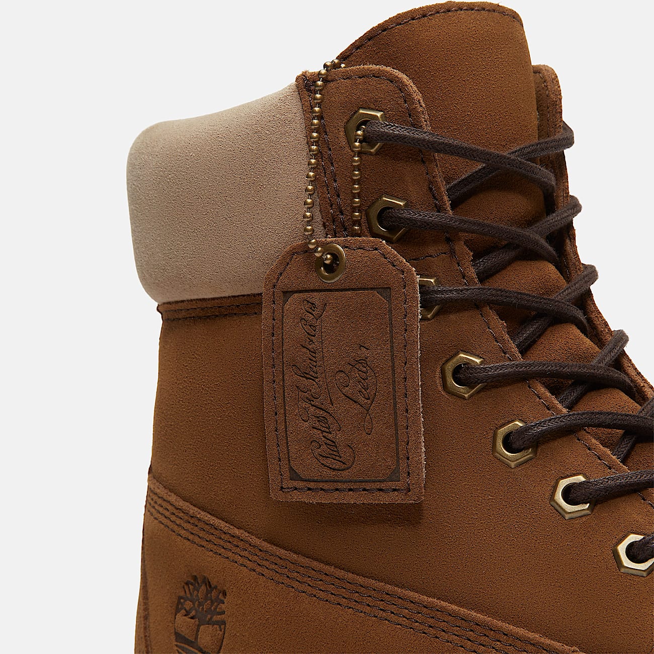 Premium 6” Lace Up Waterproof Boot - Medium Brown Suede