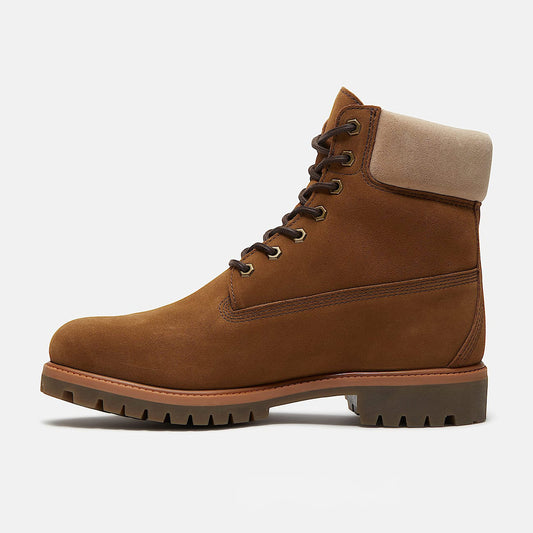 Premium 6” Lace Up Waterproof Boot - Medium Brown Suede