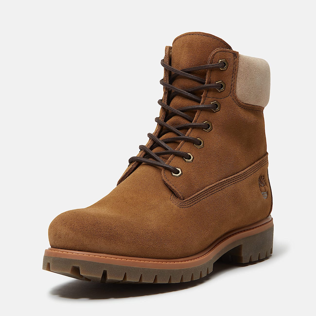 Premium 6” Lace Up Waterproof Boot - Medium Brown Suede