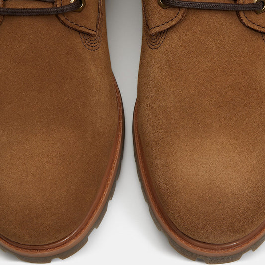 Premium 6” Lace Up Waterproof Boot - Medium Brown Suede