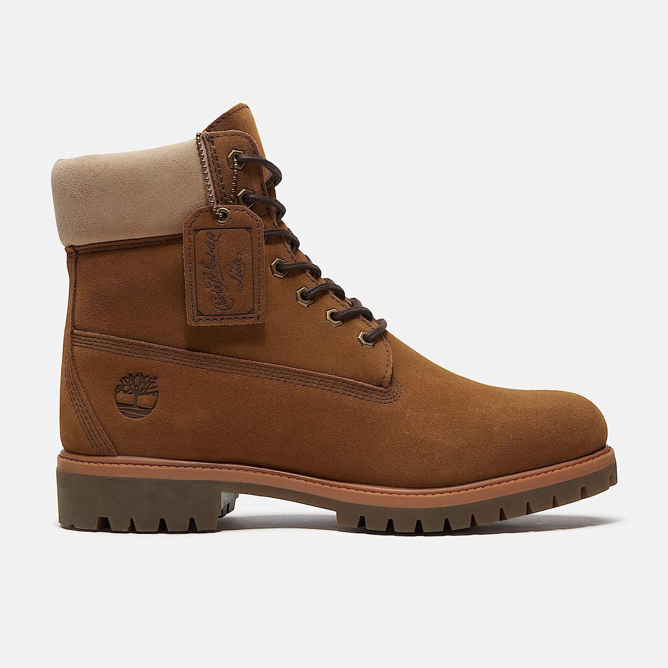 Premium 6” Lace Up Waterproof Boot - Medium Brown Suede
