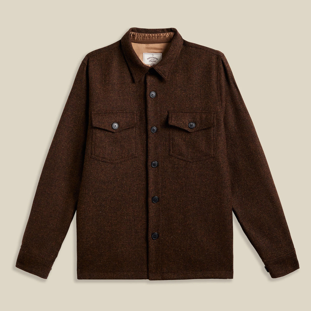 Wool Field Overshirt - Old Bronze