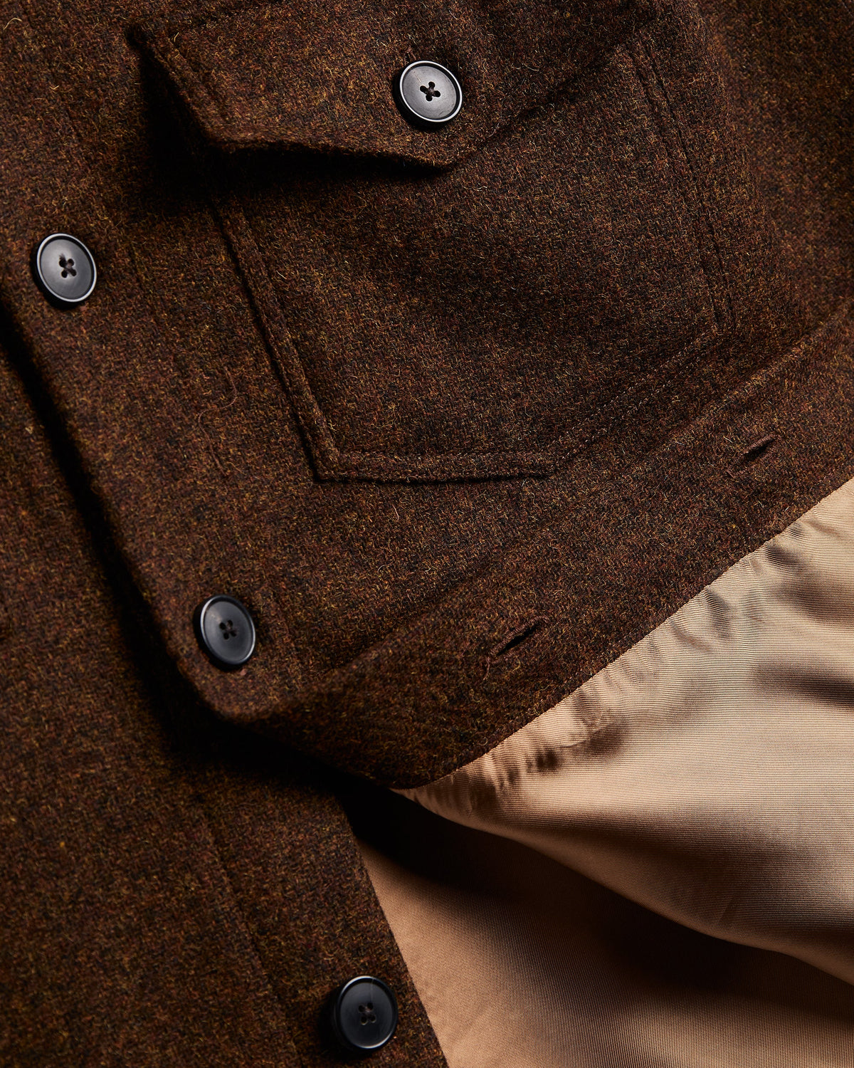 Wool Field Overshirt - Old Bronze