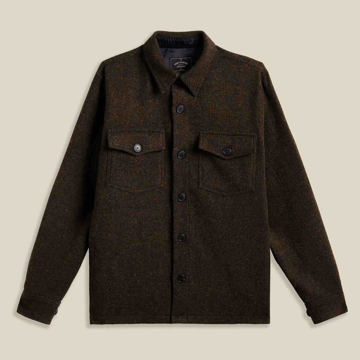 Wool Field Overshirt - Old Forest
