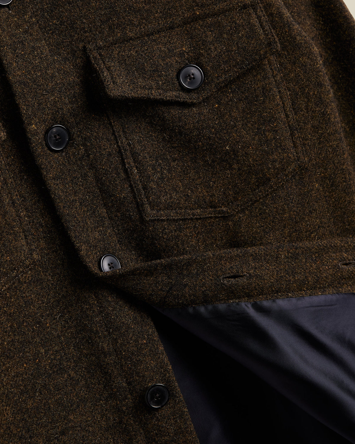Wool Field Overshirt - Old Forest