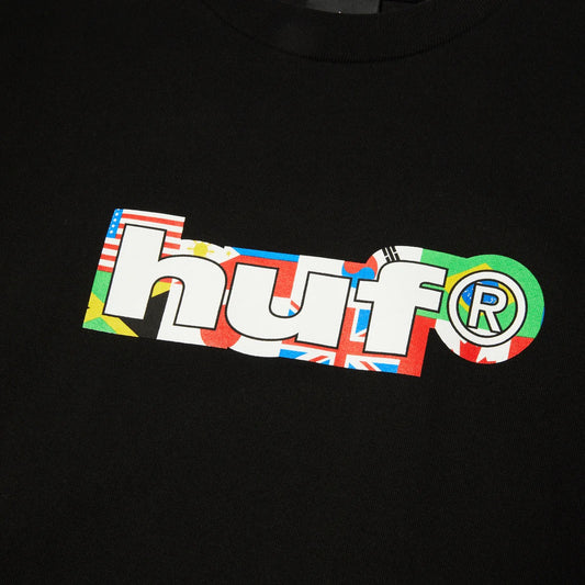 Disney x Huf - Mickey World Tour Silhouette SS Tee - Black