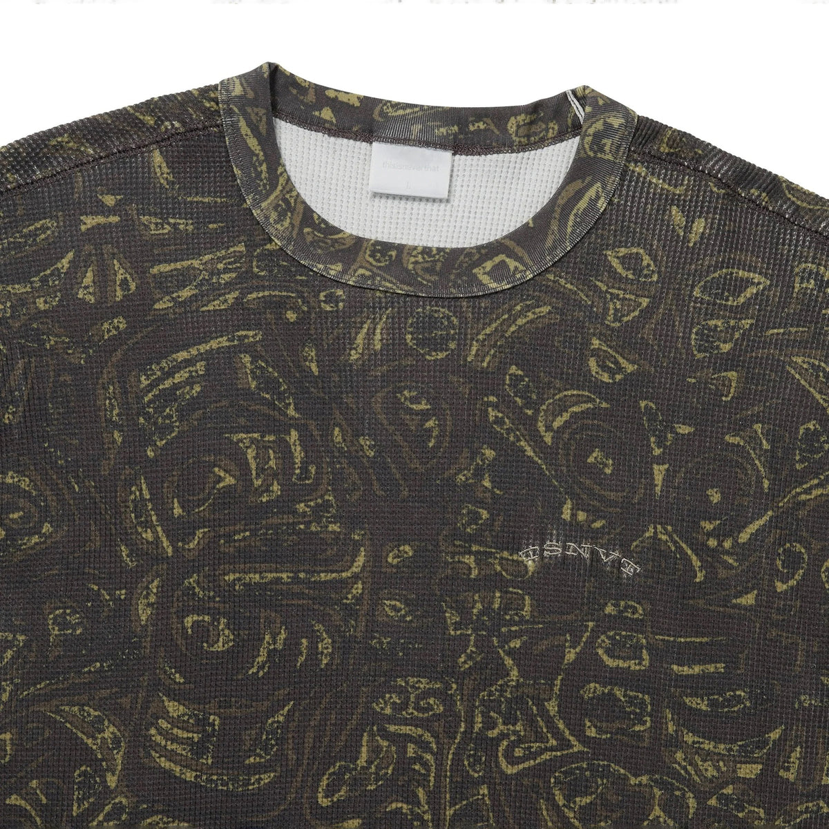 Waffle L/S Tee - Dark Brown