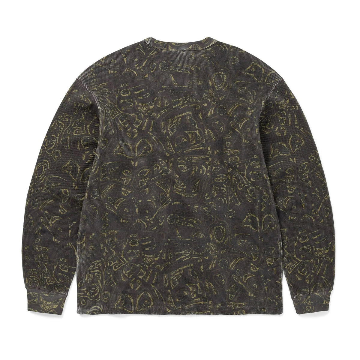 Waffle L/S Tee - Dark Brown