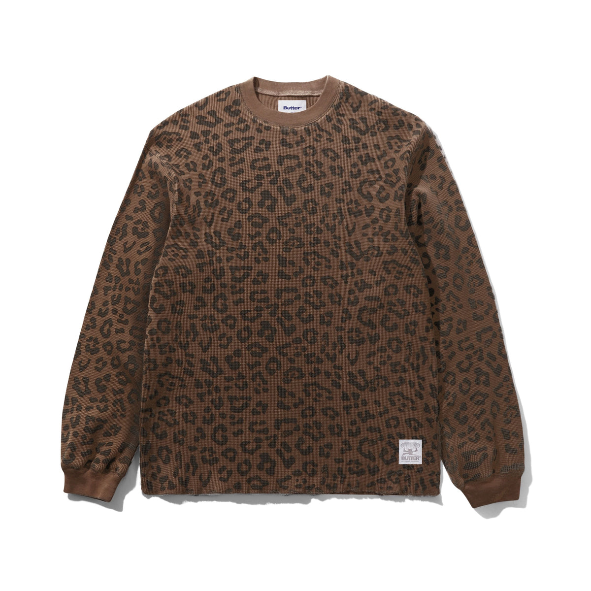 Waffle L/S Top - Leopard