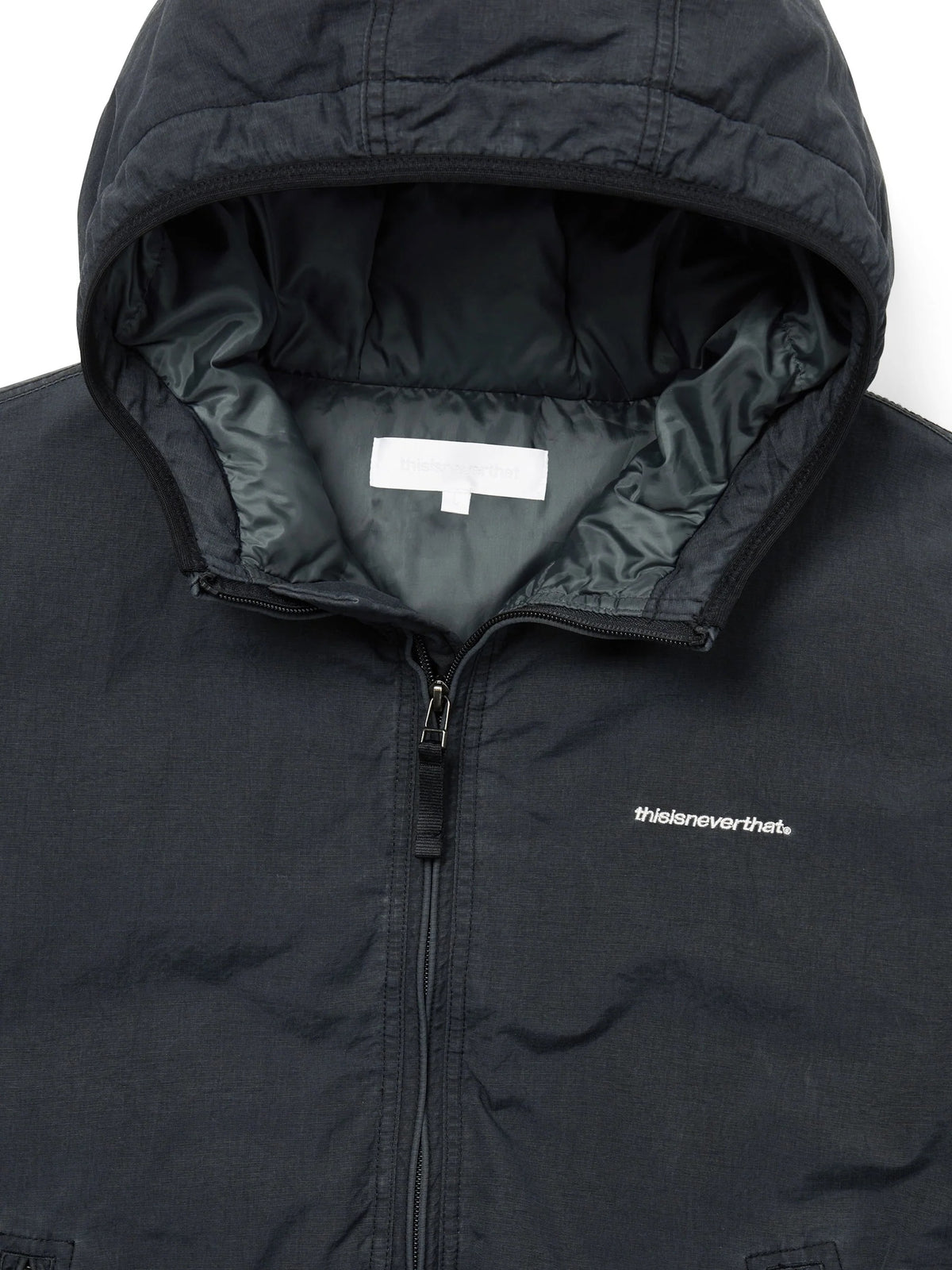Washed Down Puffer Jacket - Black