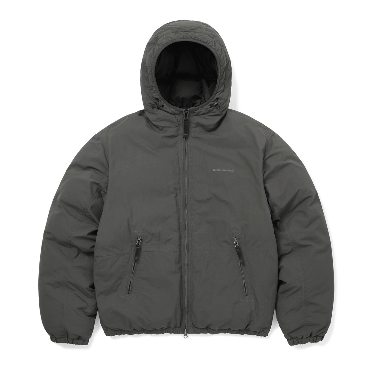 Washed Down Puffer Jacket - Charcoal