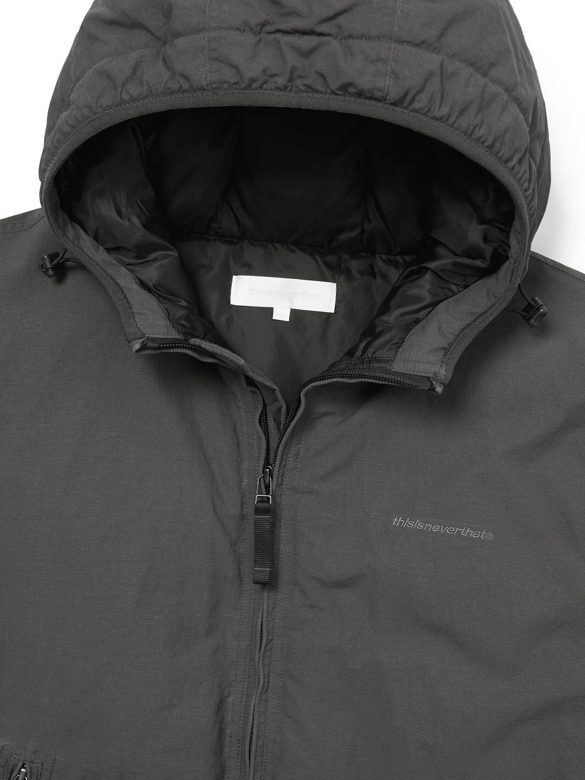 Washed Down Puffer Jacket - Charcoal
