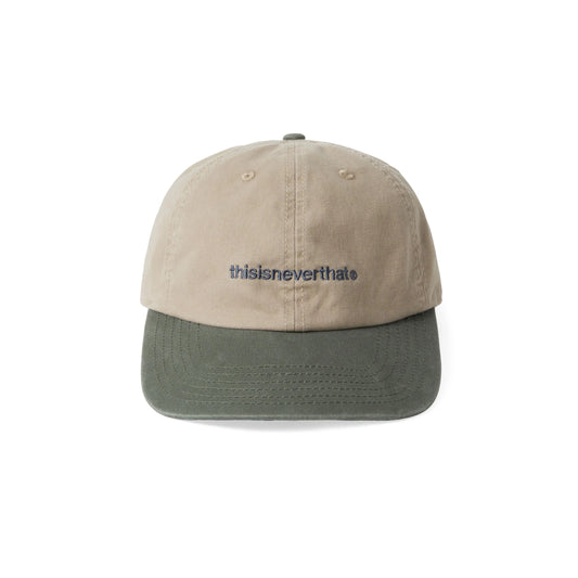 Washed T-Logo Cap - Beige / Moss