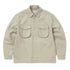 Washed Zip Shirt - Stone