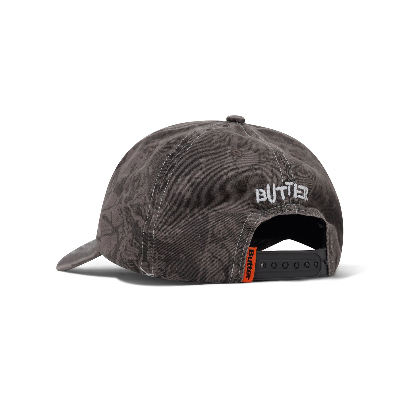 Woods Camo 6 Panel Cap - Black