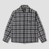 Zip Shirt - Charcoal Plaid