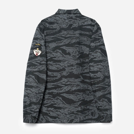 7147 Bonsai Tigerstripe L/S Utility Shirt - Subdued Night