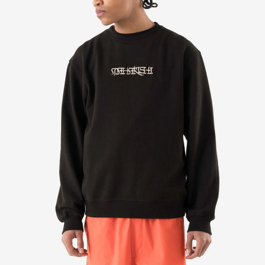 7549 Maha Script Crew Sweat - Black