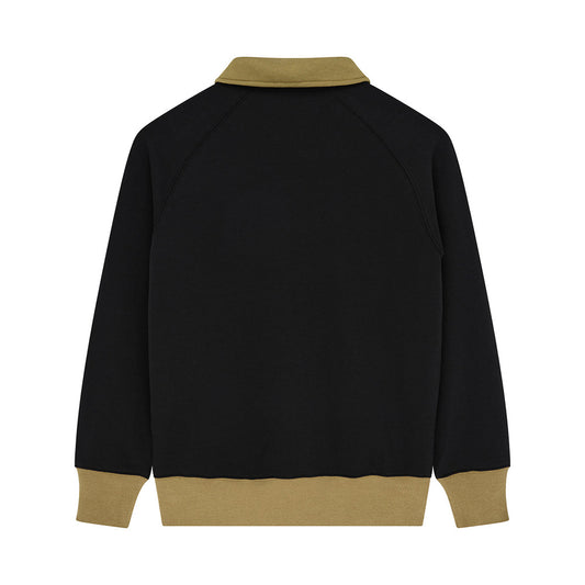 All Others Half Zip Sweat - Black