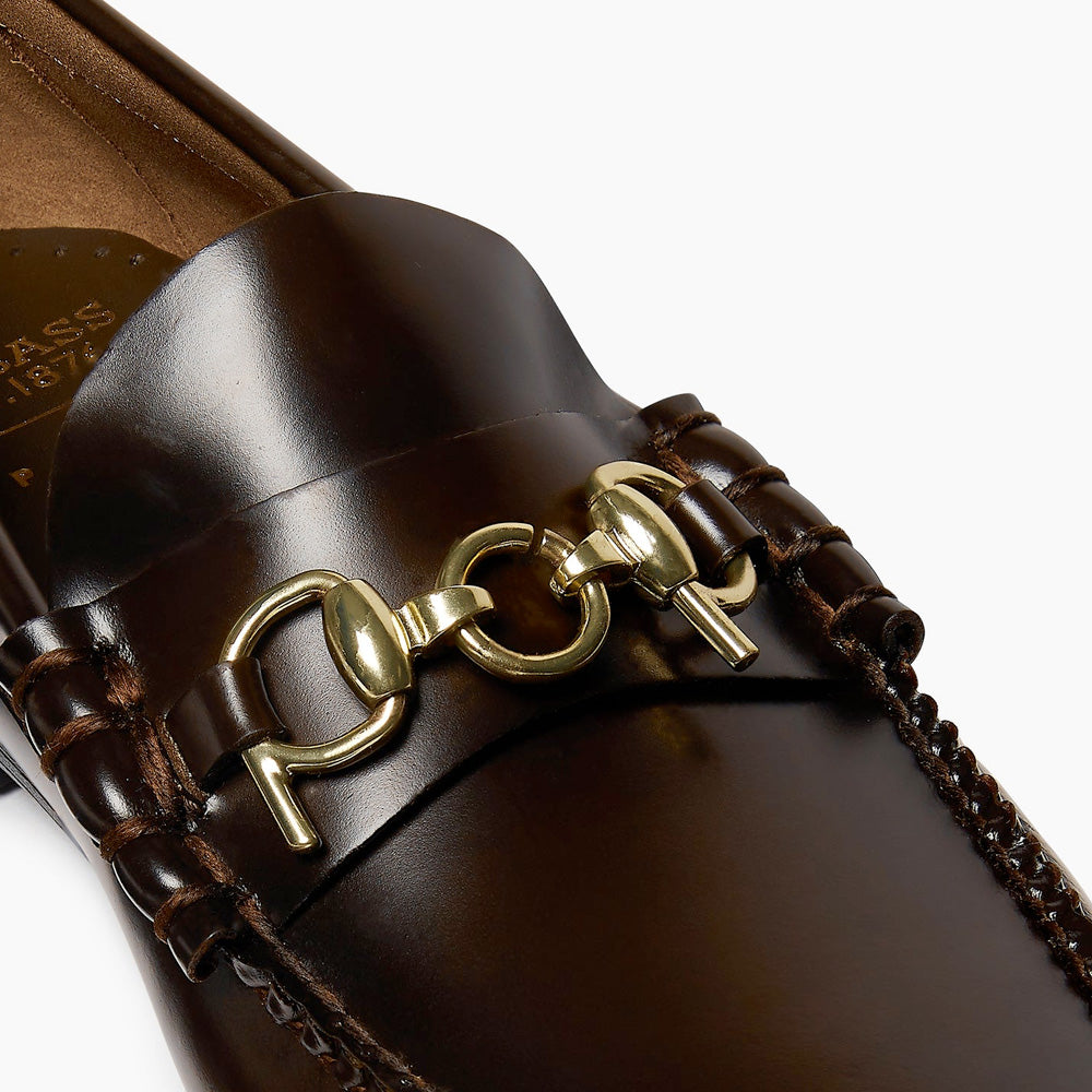 G.H. Bass X POP Trading Company Easy Weejun Lincoln - Chocolate Leather