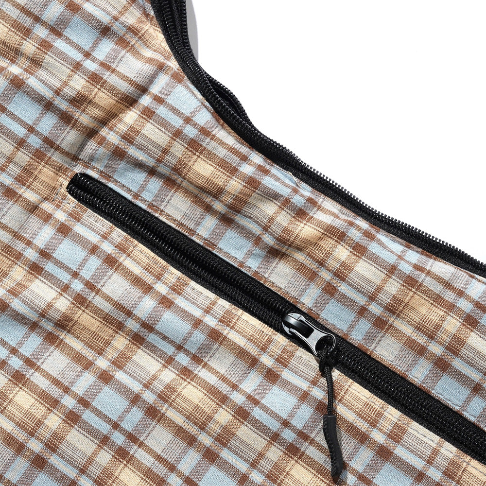 Crossbody Bag - Sky / Tan