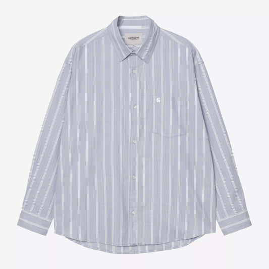 L/S Beale Shirt - Beale Stripe / Gentle Blue