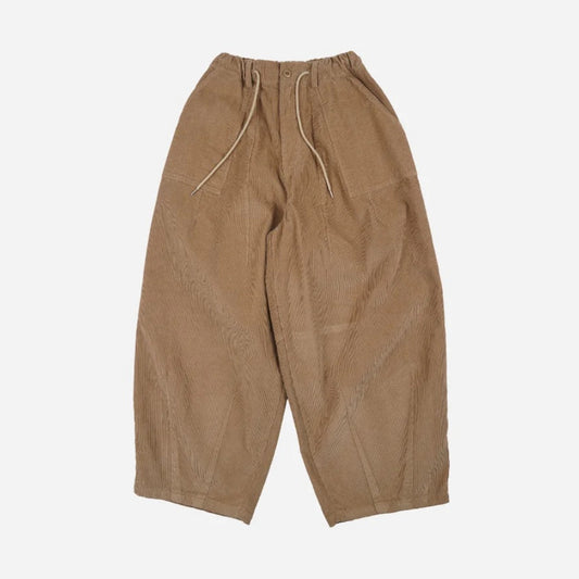 Corduroy Balloon Pants - Beige