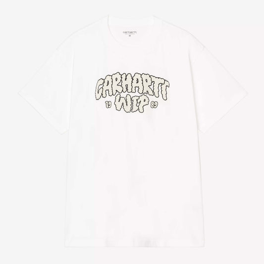 S/S Cloud Script T-Shirt - White