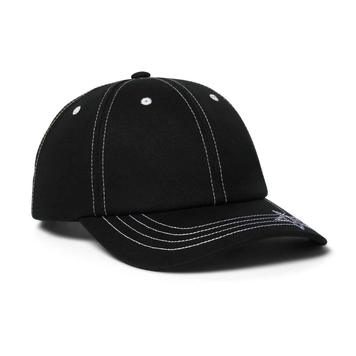 Contrast H Star Snapback - Black