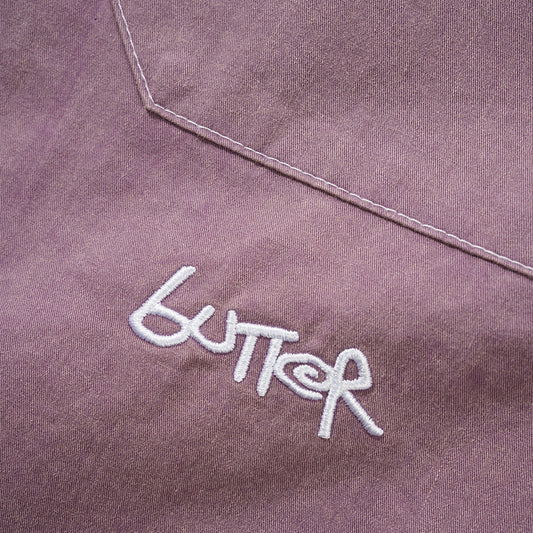 Contrast Stitch S/S Shirt - Eggplant