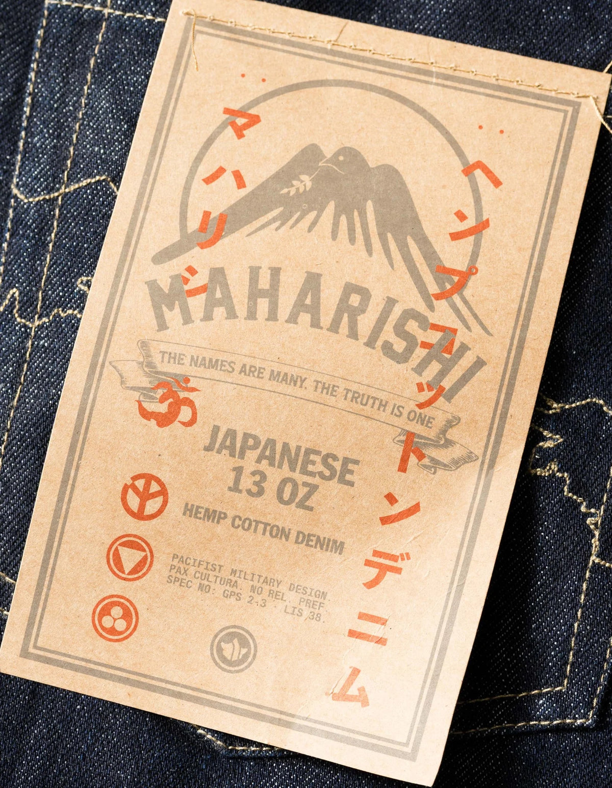 1484 Hemp Denim 7 Pocket Jeans - Indigo