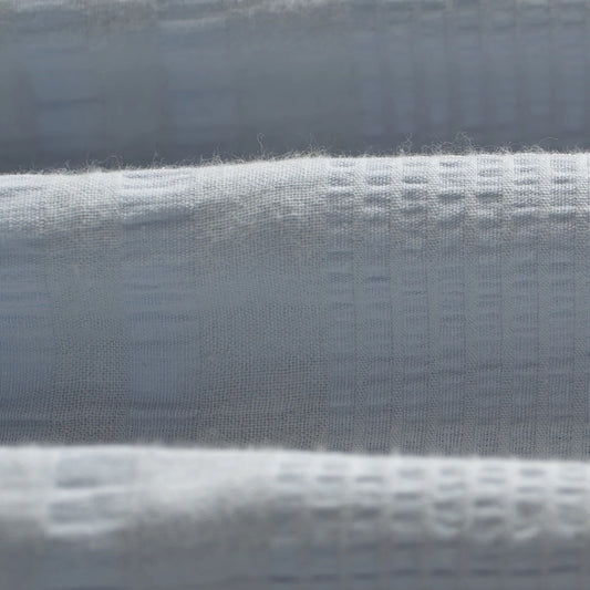 Didcot SS Shirt, Double Weave Seersucker - Blue