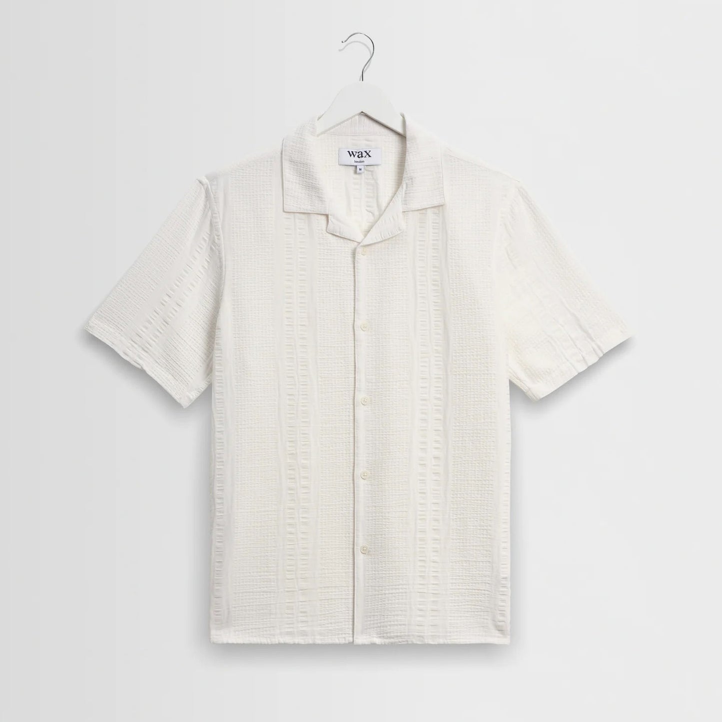 Didcot SS Shirt, Double Weave Seersucker - Ecru