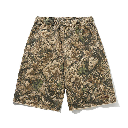 Fleece Shorts - Forest Camo
