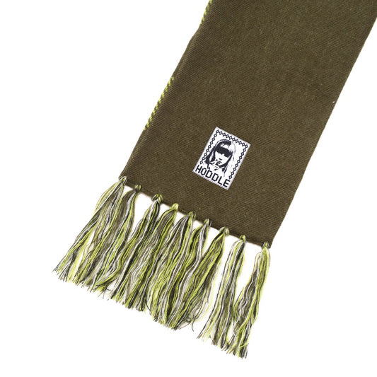 Football Scarf - Green Plaid