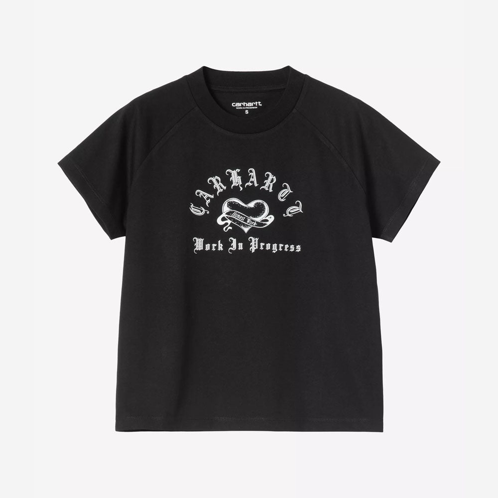 W' S/S Honest Work T-Shirt - Black / White