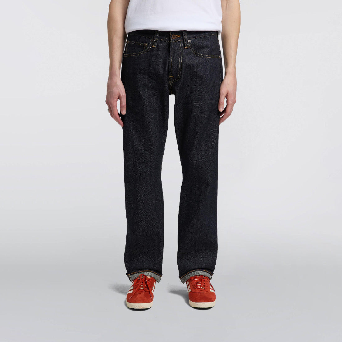 ED-47 Regular Straight Jeans, Red Selvage 14oz - Blue Unwashed