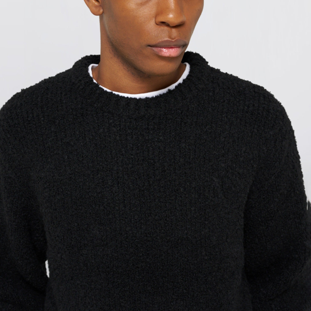 Dun Textured Sweater - Black
