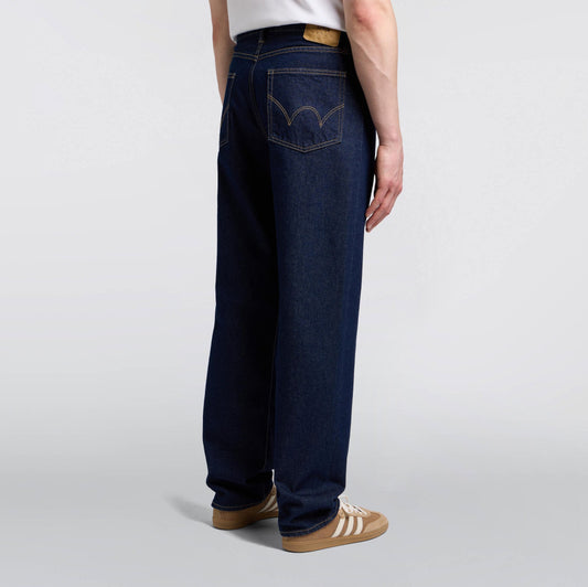Loose Fit Jeans, Kaihara Pure Indigo Openend Denim, 12.5oz - Blue Rinsed